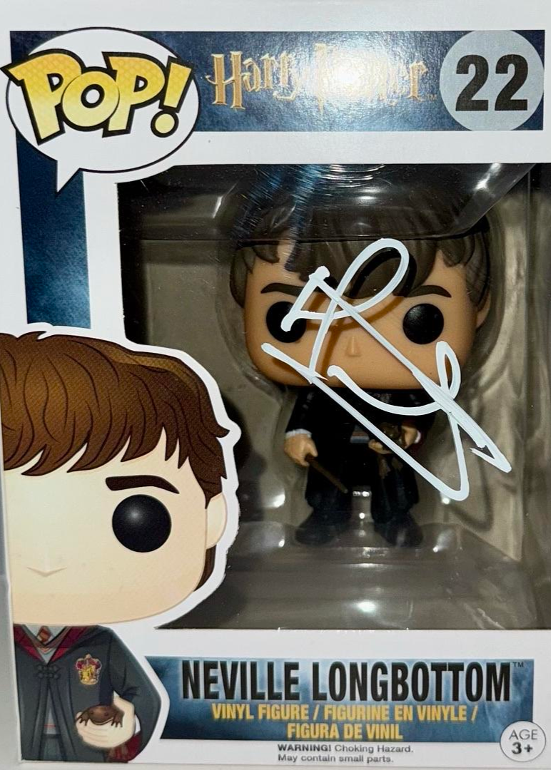 Matthew Lewis Signed Funko Pop #22 "Neville Longbottom" (Harry Potter) - Beckett COA #01